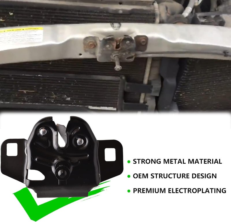 Predep Hood Latch Lock Assembly Compatible for 2001-2010 Chrysler PT Cruiser, 1997-2010 Dodge Dakota, 1998-2003 Dodge Durango, 2002-2010 Dodge Ram 1500 2500 3500 4500 5500 Replace 55255451AC 5020846AA - Image 2